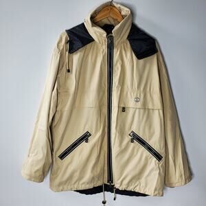 Bogner weathergear tan hooded tech jacket with mesh liner Great condition